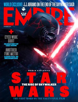 Empire Magazine cover featuring Kylo from the Rise of Skywalker