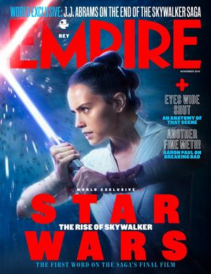 Empire Magazine cover featuring Rey from the Rise of Skywalker