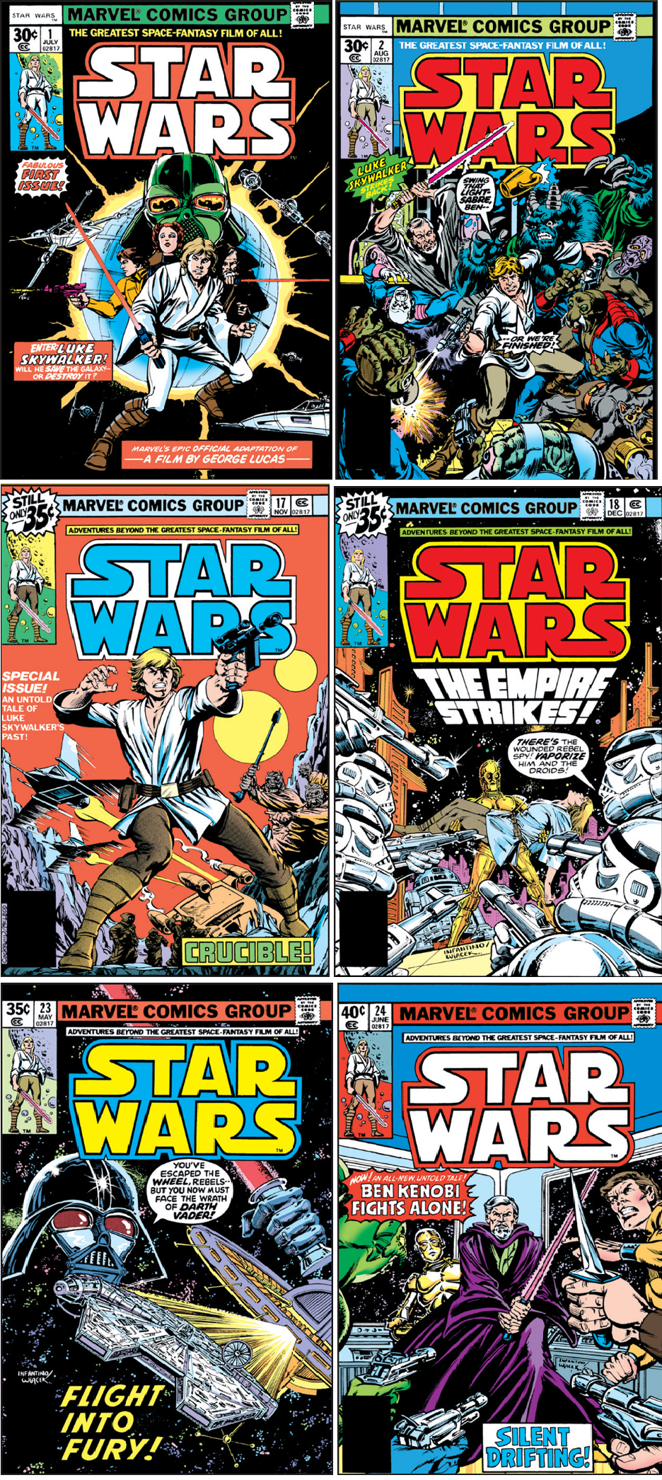 Star Wars Marvel Comics Covers