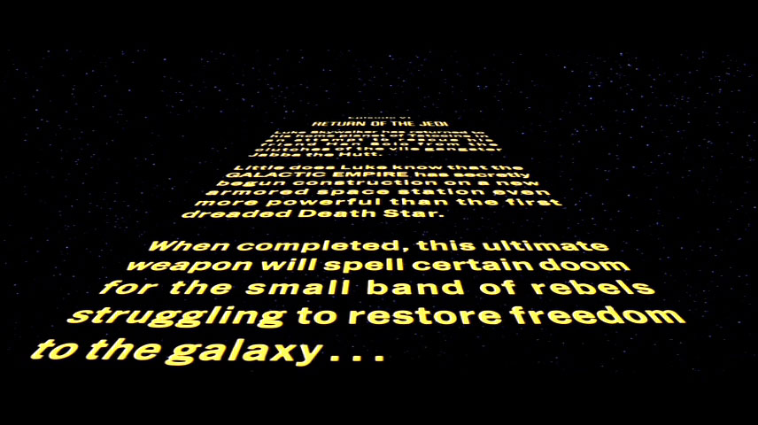 star wars intro words