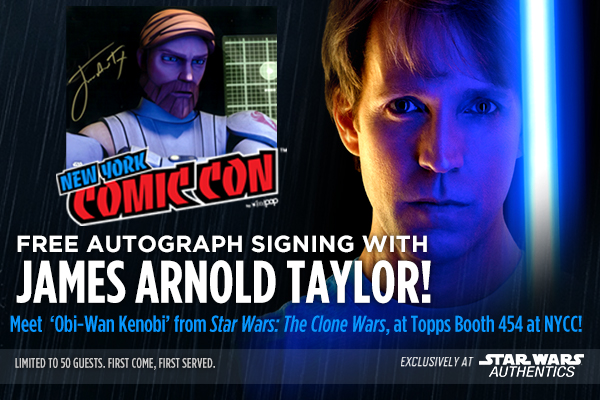 Meet James Arnold Taylor With Star Wars Authentics At New York Comic Con