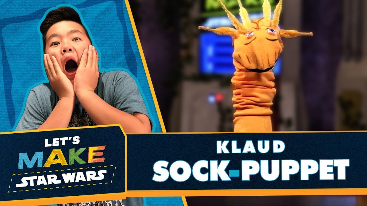 Lets Make Star Wars How To Make A Klaud Sock Puppet