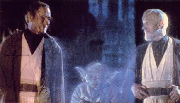 Anakin, Yoda, and Obi-Wan... reunited at last