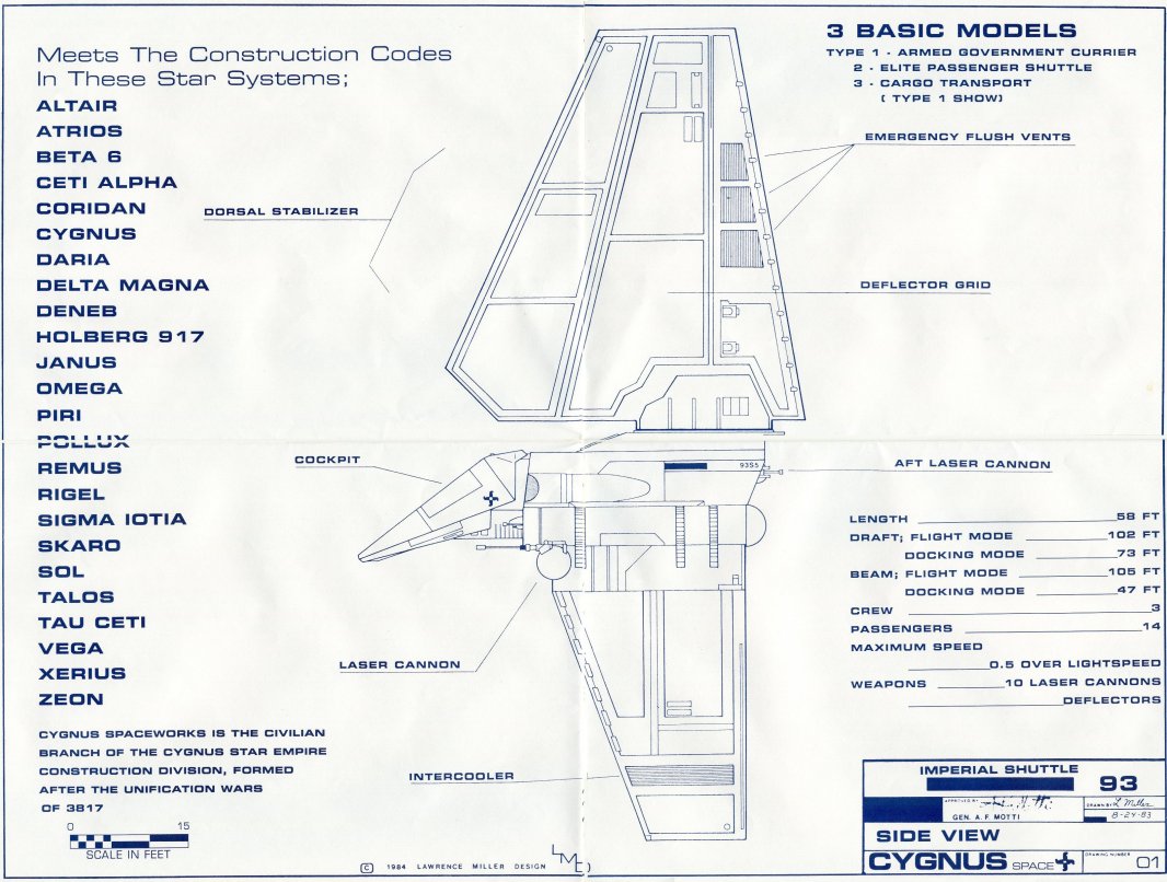 Star Wars Lambda Class Shuttles